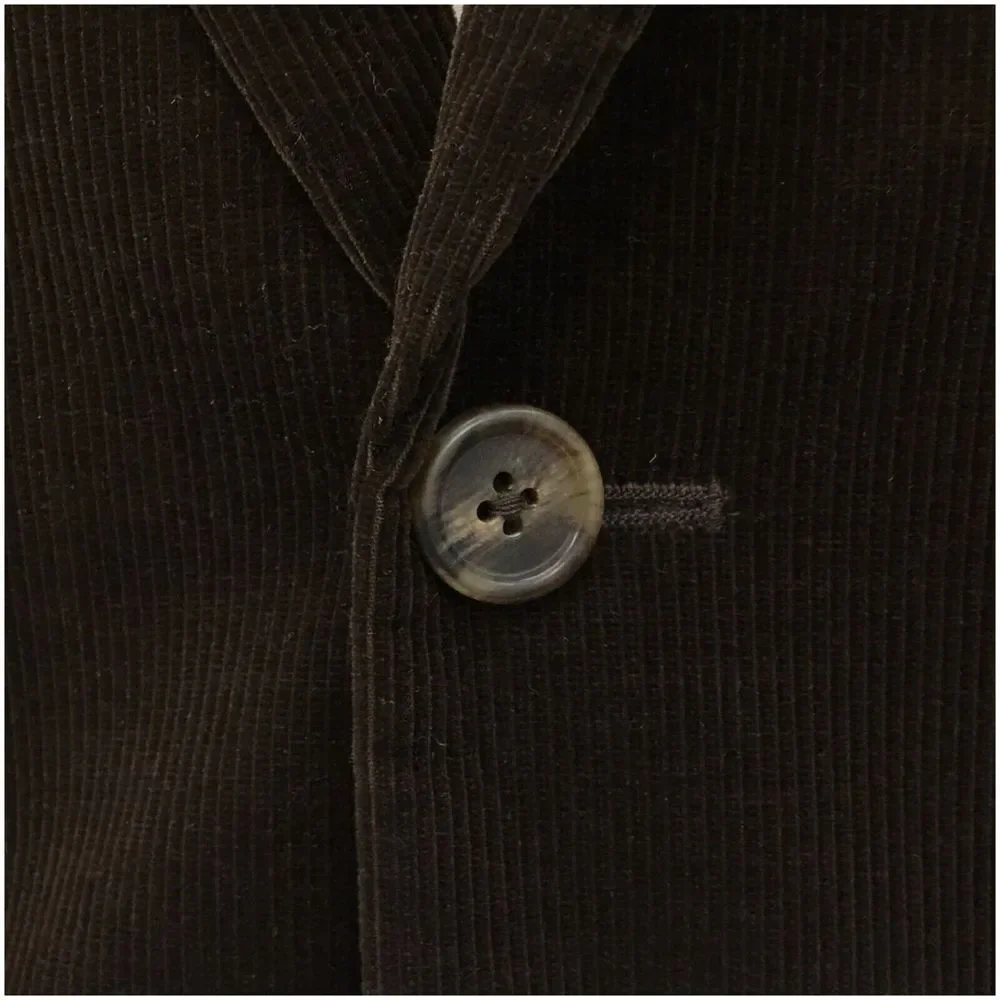 NORDSTROM Mens Blazer Sport Coat Casual Two Button Jacket Size 44L Corduroy Suit